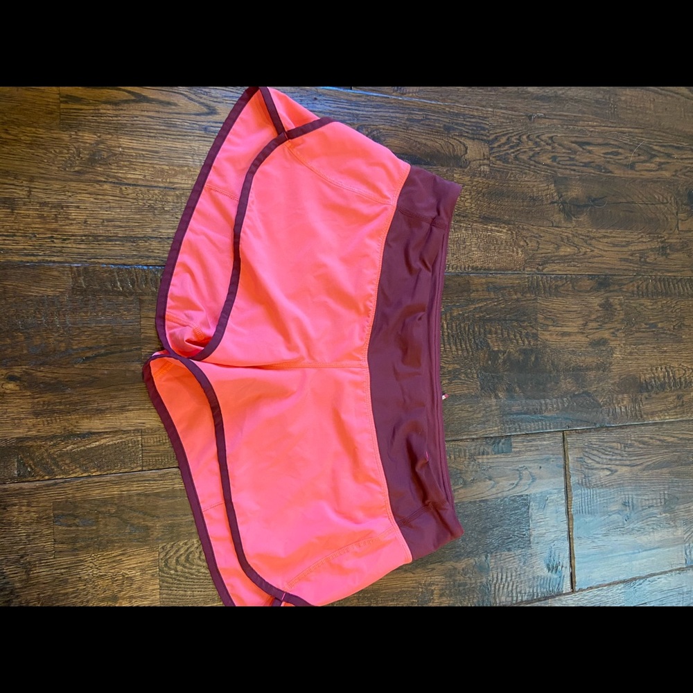 Super cute pink Lululemon athletic shorts